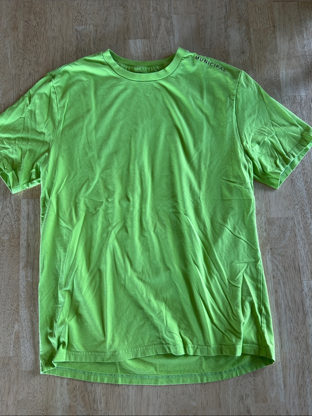Men’s Municipal Neon Lime Short Sleeve Tee